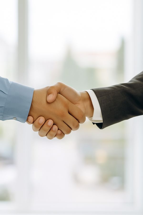 Händedruck zweier Personen